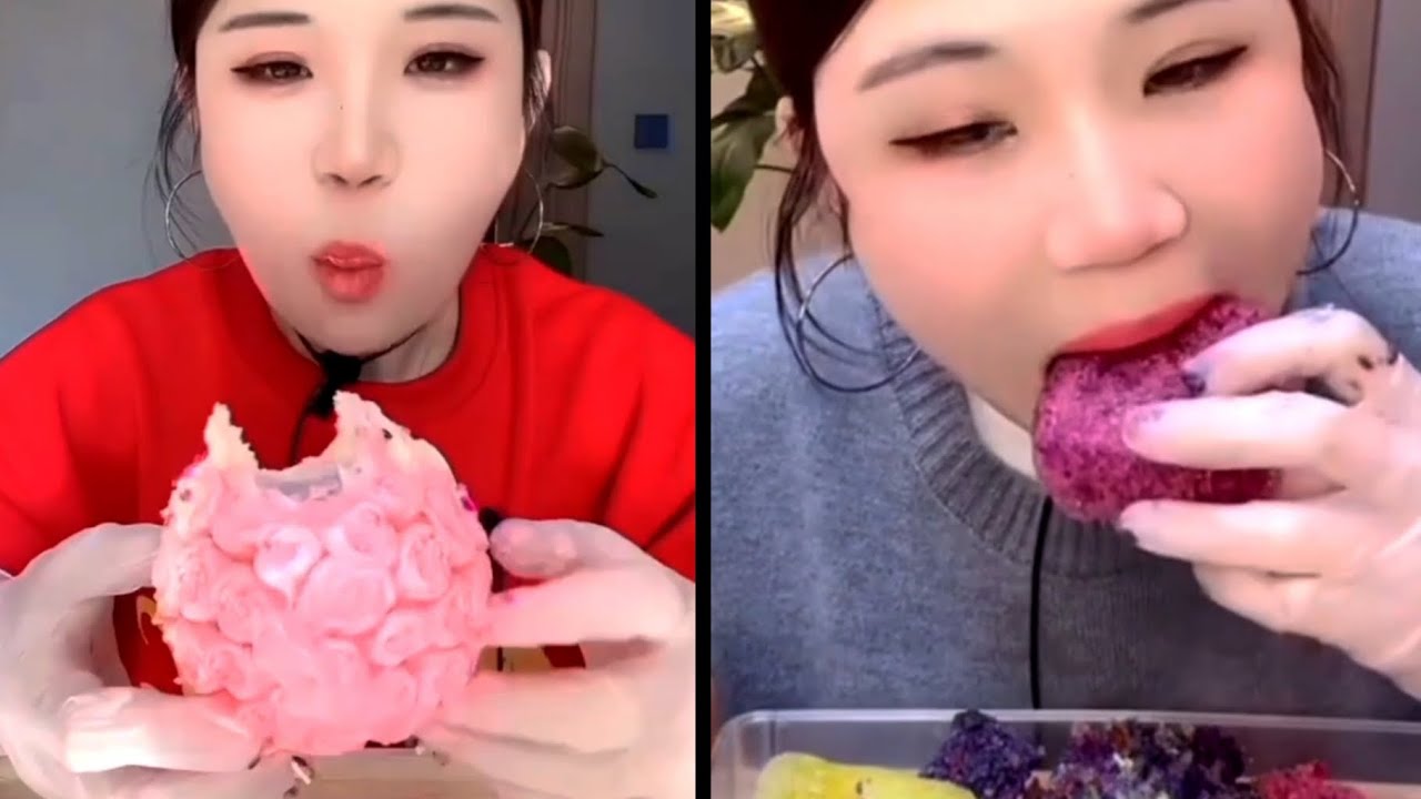 ASMR ICE YY'S Mix Sticky crunchy ice & refrozen shaved ice | Only YY ice Eating 