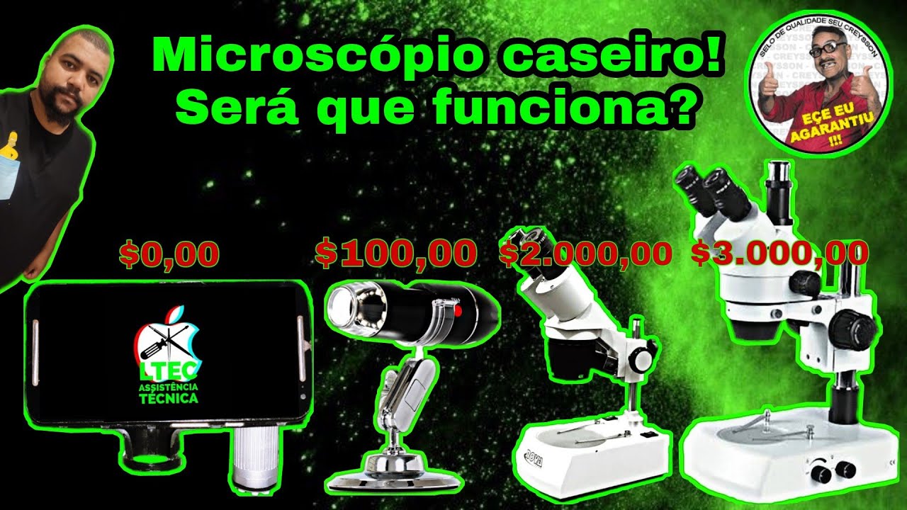 super microscópio caseiro $$$0800$$$ 