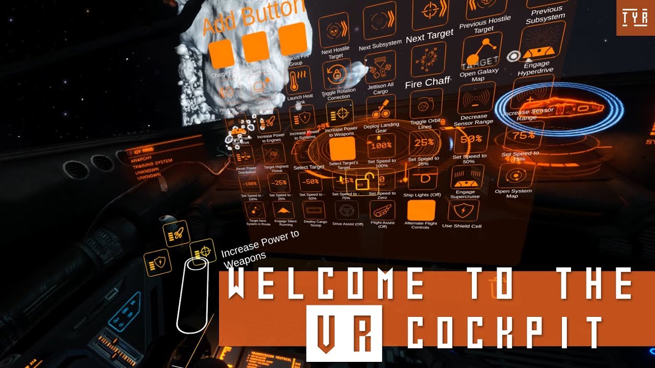 Elite Dangerous VR Cockpit - HOW TO Play ED with Motion Controllers!!