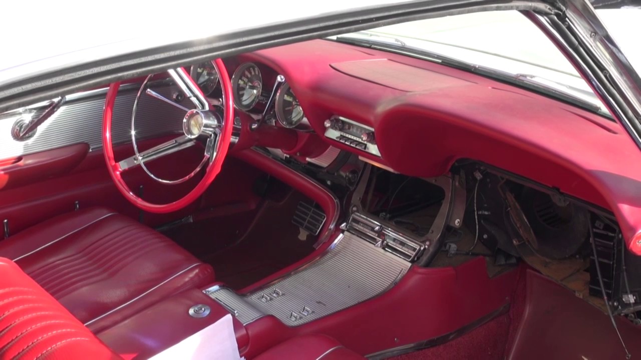 Vintage Thunderbird Dash Removal for Heater Core Repair by Cooks Upholstery