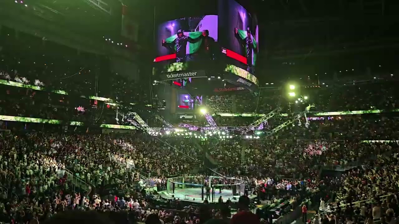 Kamaru Usman & Joaquin Buckley full walkout and introductions. 6/14/2025, UFC Atlanta