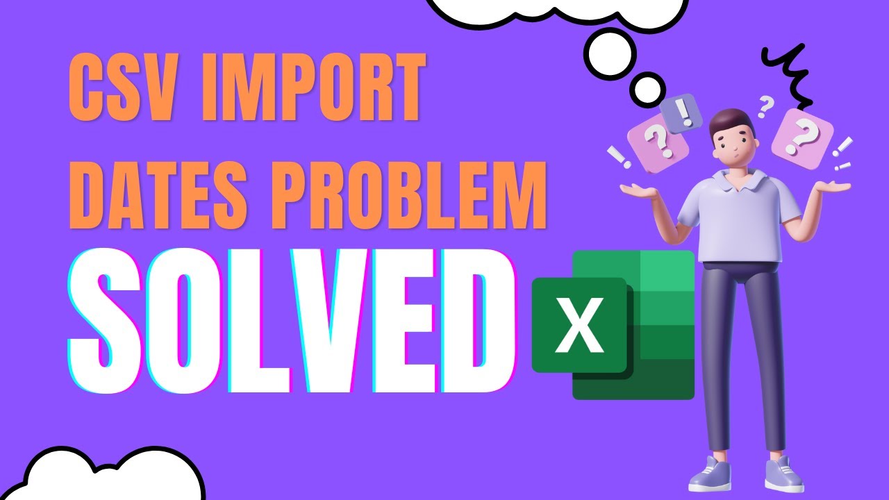 Решите проблемы с форматом даты с помощью импорта CSV в Excel