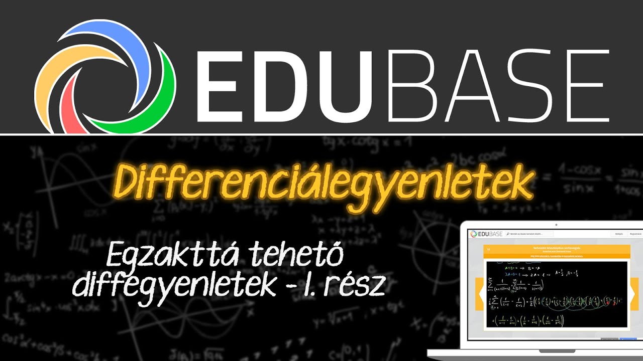 Egzakttá tehető diffegyenletek [1. rész]