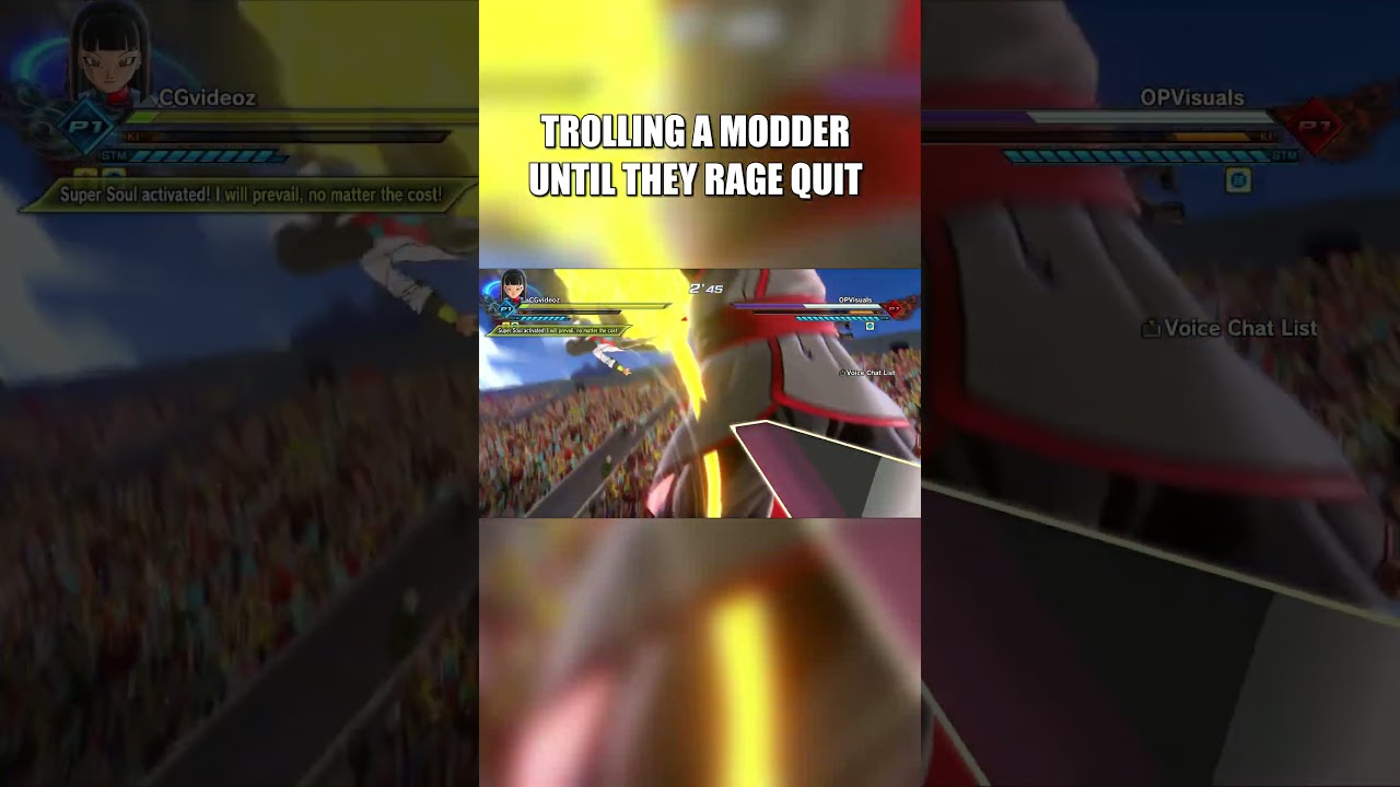 Trolling a modder until they...