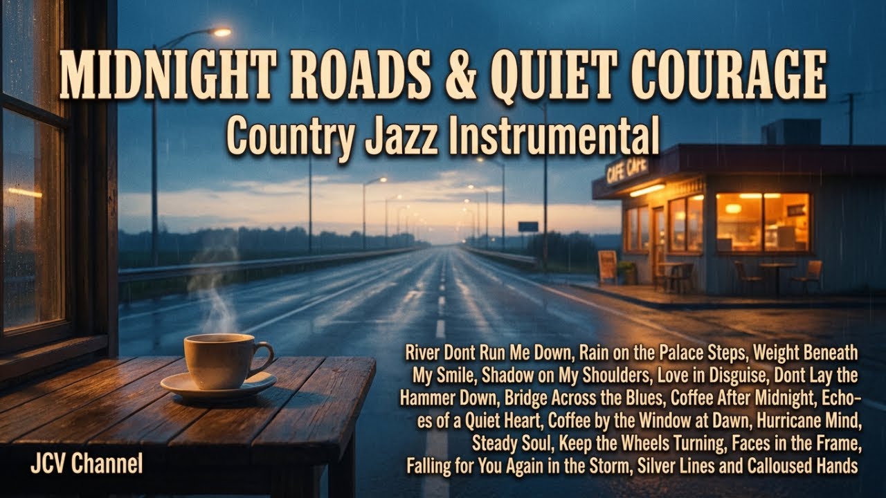 Midnight Roads & Quiet Courage | Country Jazz Stories of Heart, Coffee & Storms