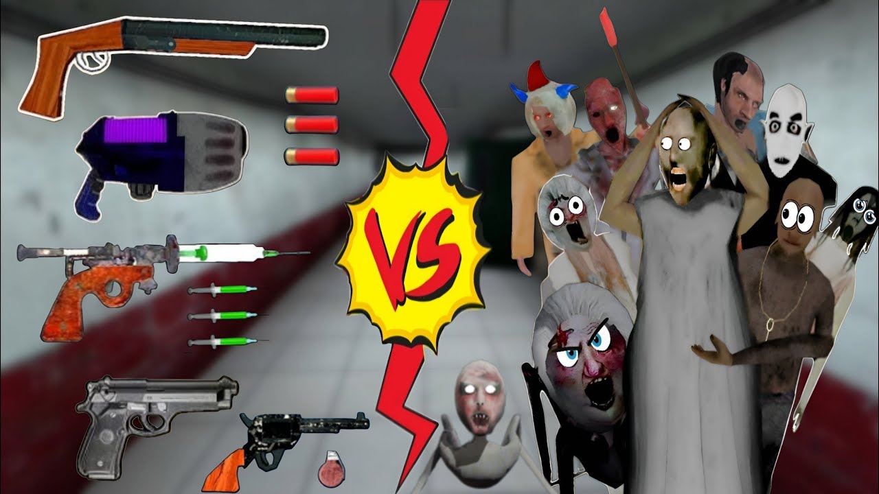 All New Powerful Weapons Vs Granny All Family And Visitors in Granny 4 Mortuary Madness