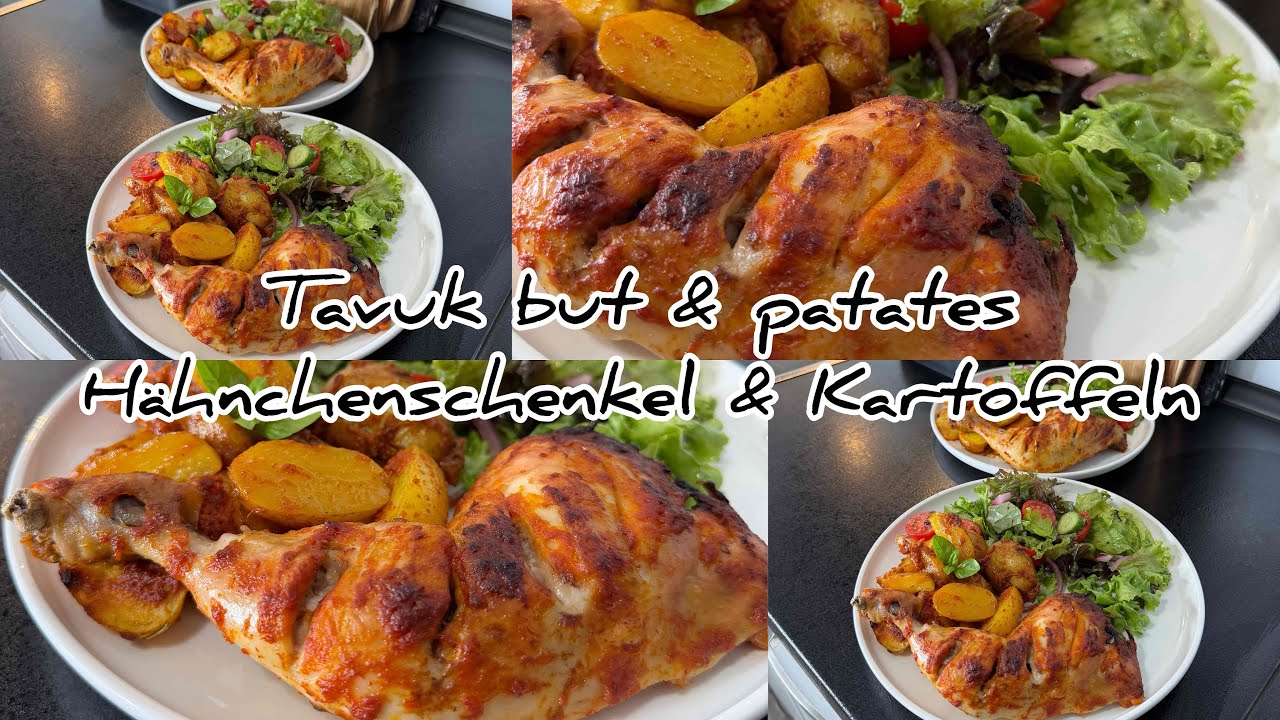 Bug&uuml;n ne pişirsem? Tavuk but & patates | H&auml;hnchenschenkel & Kartoffeln