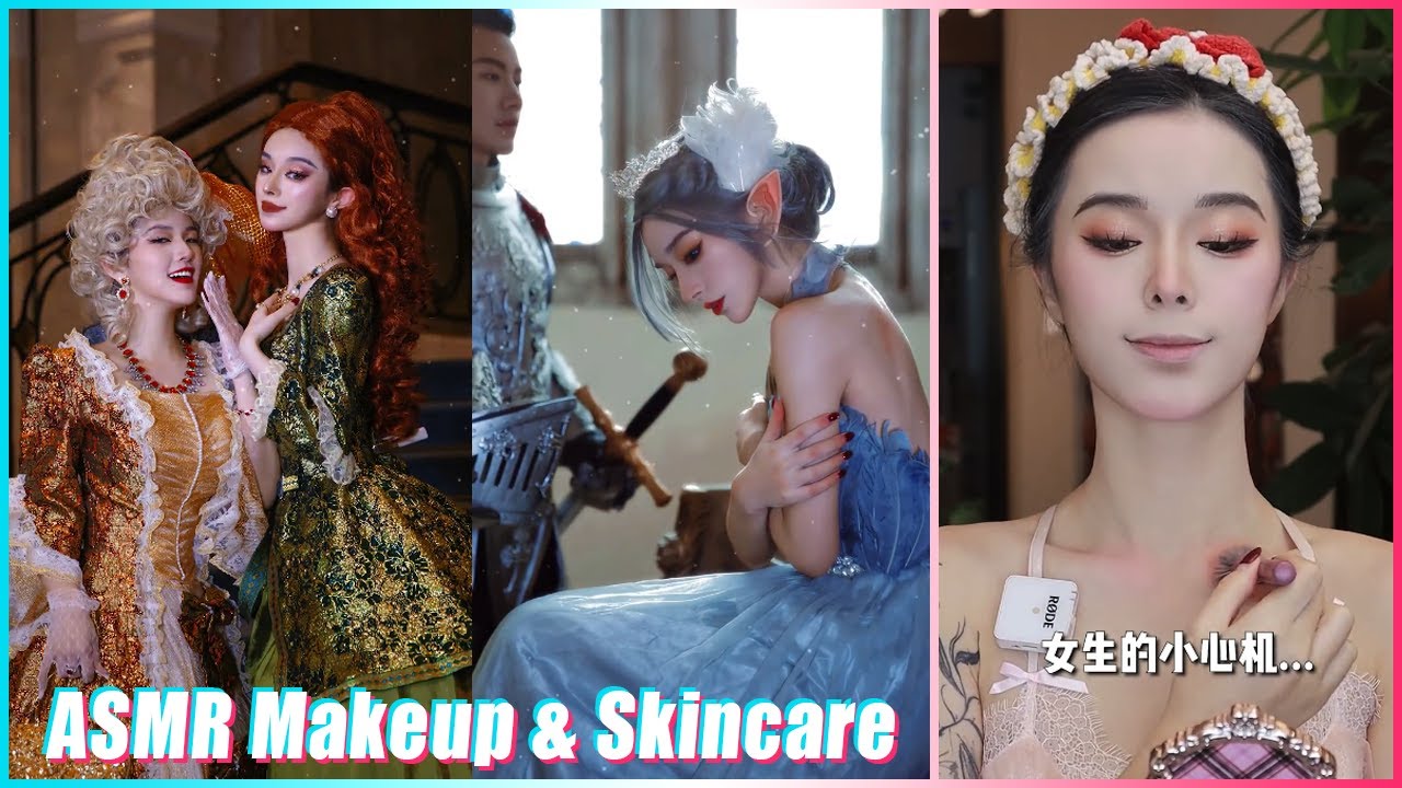 Mitsuisen☘️ASMR Makeup Tutorial & Skincare Routine✨Best makeup & skincare asmr🍃Beauty Secrets🌿255