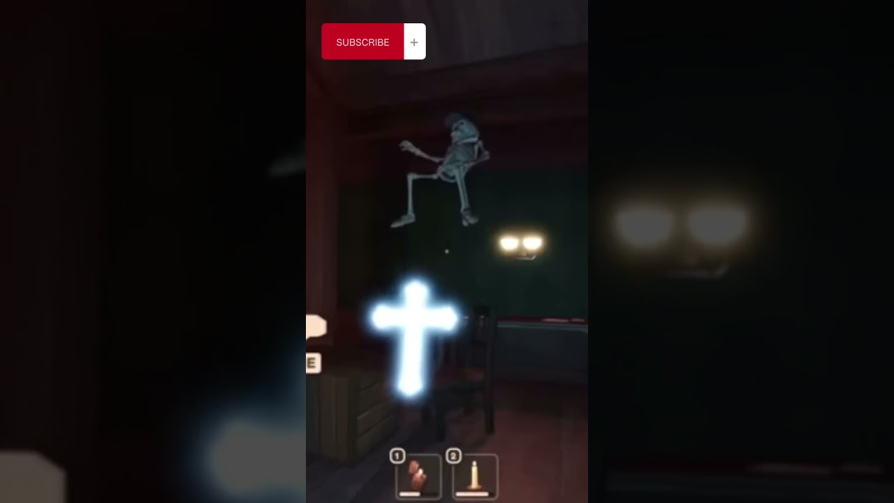 DOORS Using Crucifix on skeleton Bob 