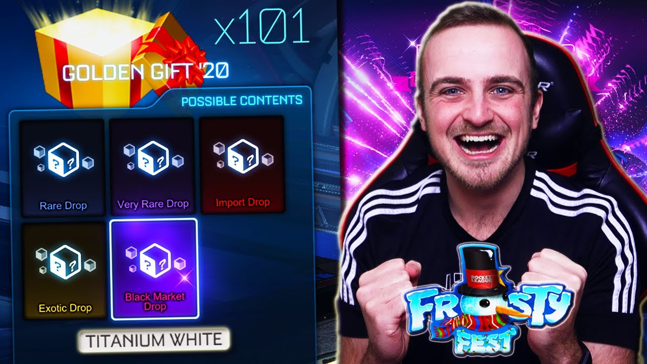 Откройте более 100 *НОВЫХ* ЗОЛОТЫХ ПОДАРОЧНЫХ ЯЩИКОВ 2020 ГОДА в Rocket League! [ЧЕРНЫЙ РЫНОК И Р...