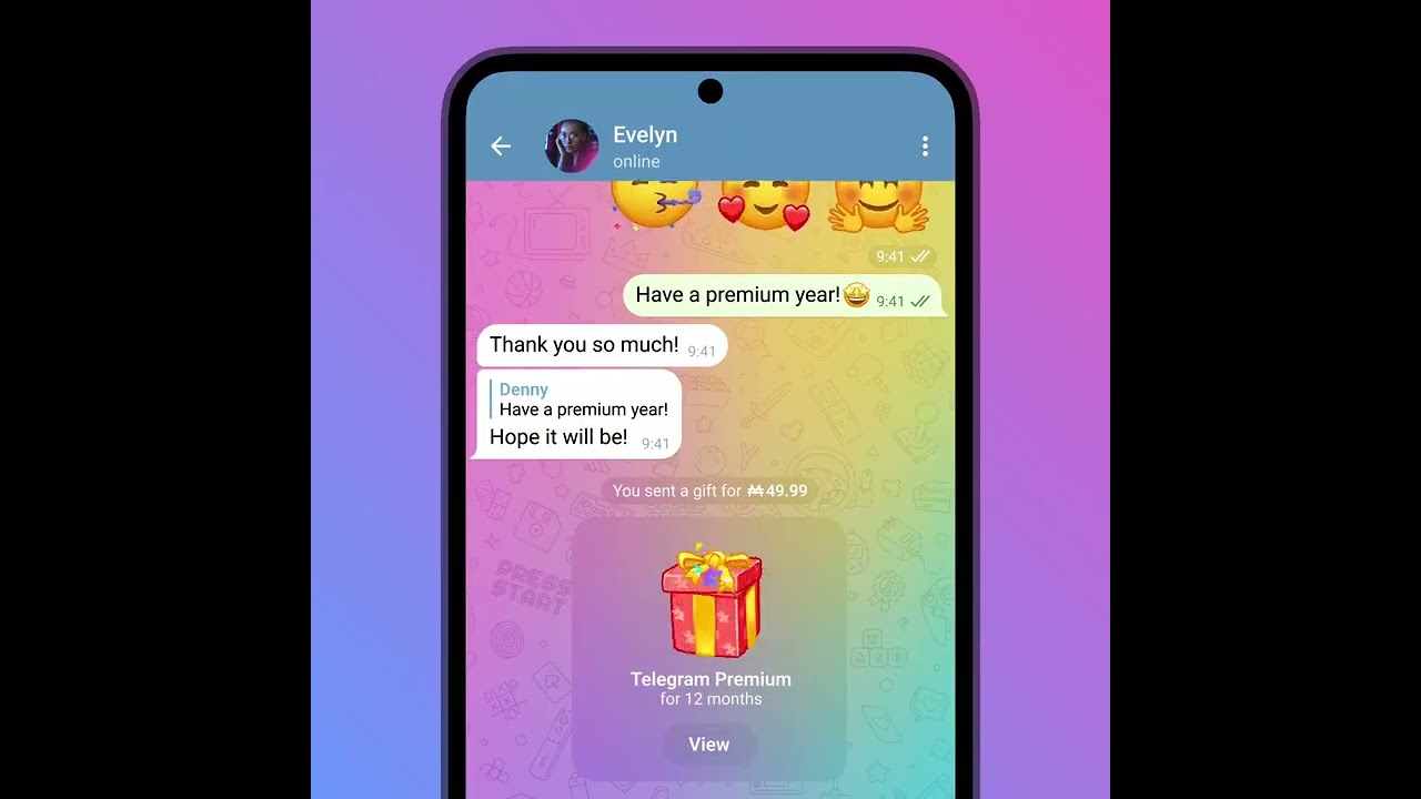 ⭐️ Telegram Premium &mdash; отличный подарок к празднику 🎁. Подарить можно предоплаченную подписку