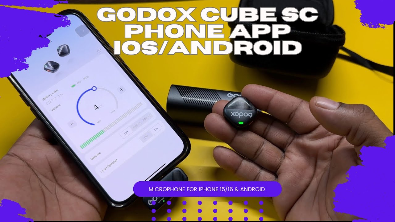 How to use the phone app for the GODOX Cube-SC Kit2