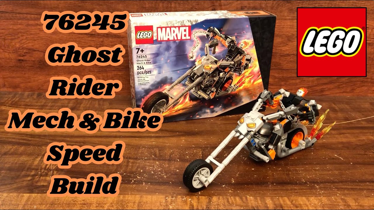 LEGO Marvel 76245 Ghost Rider Mech & Bike Time-lapse Speed Build