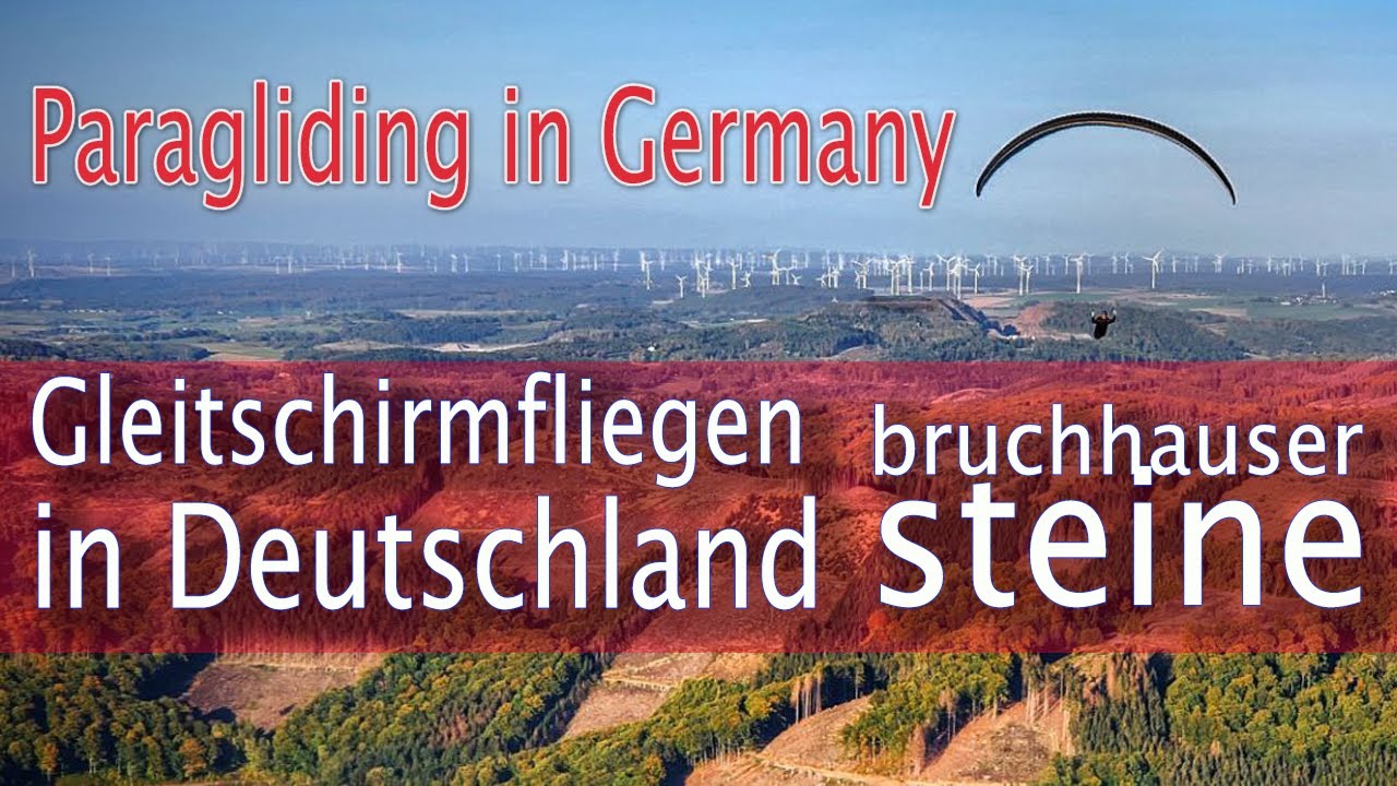 Abenteuer ueber Sauerland mit dem Gleitschirm | Adventure over Sauerland with the paraglider