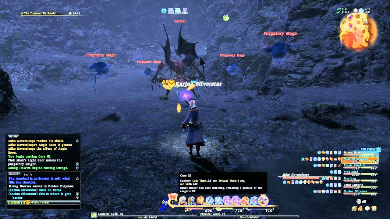 FFXIV Rank 50 Instance - Dzemael Darkhold - Batraal Battle