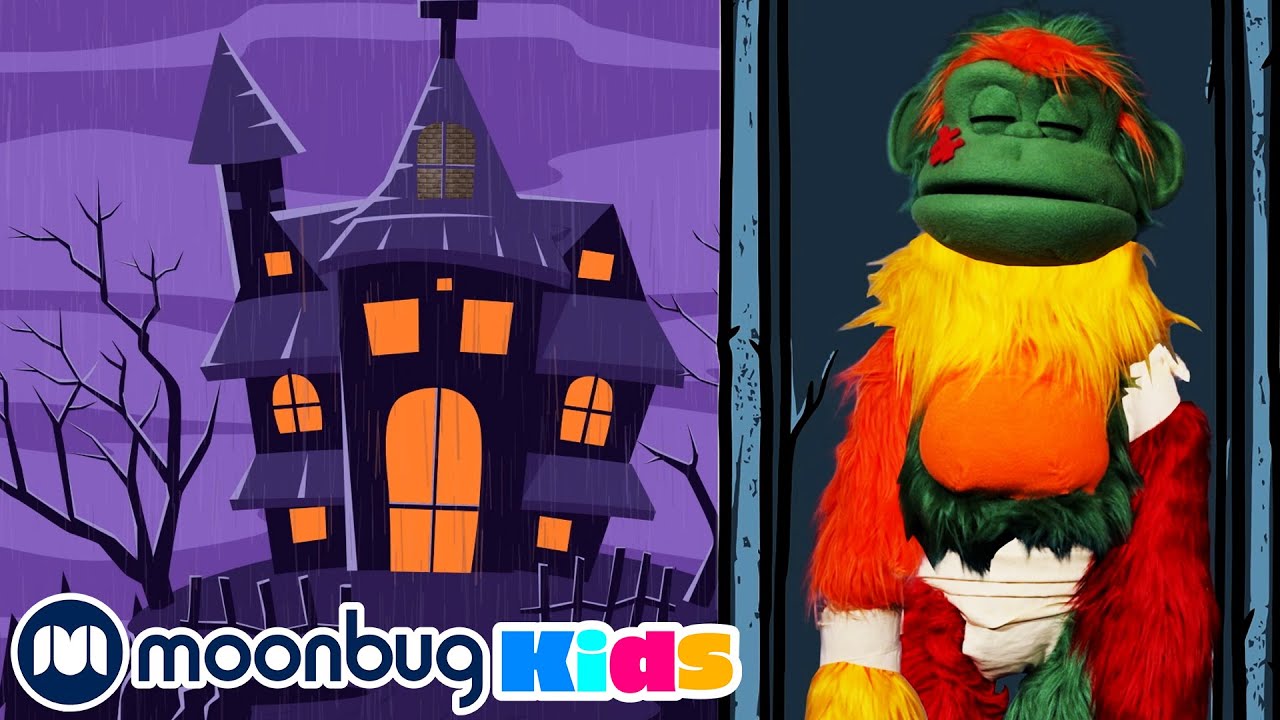 Build A Spooky Monster Monkey - Ring-A-Tangs | ABC 123 Moonbug Kids | Fun Cartoons | Learning Rhymes