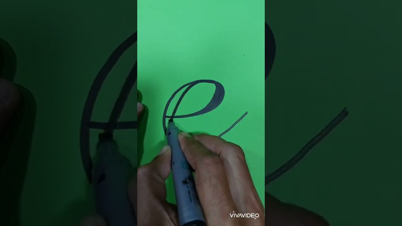 ( e ) new cursive letter e ' cursive font e , tattoo font e  how to written e 