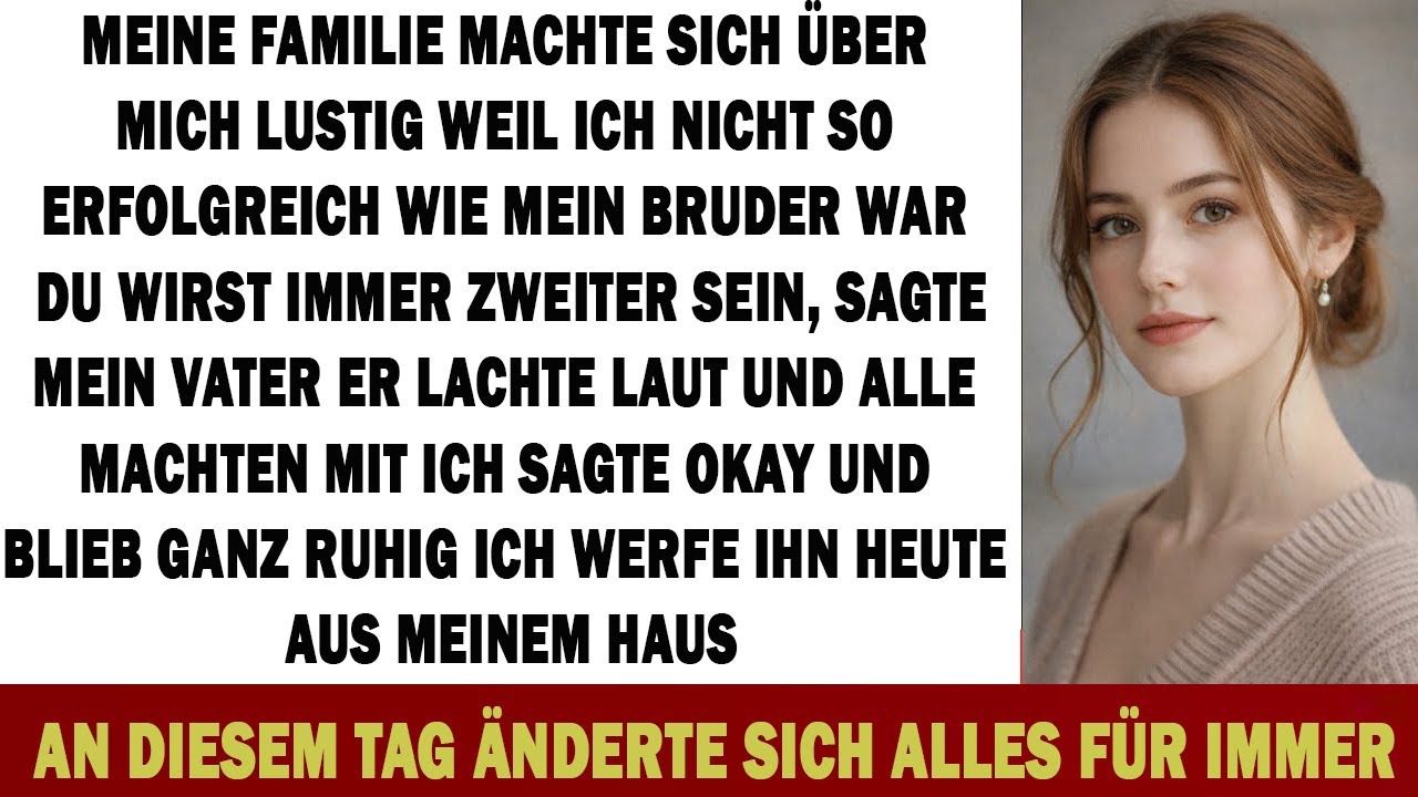 MEINE FAMILIE VERHÖHNTE MICH: „DU BLEIBST IMMER ZWEITER“ – DOCH DANN …