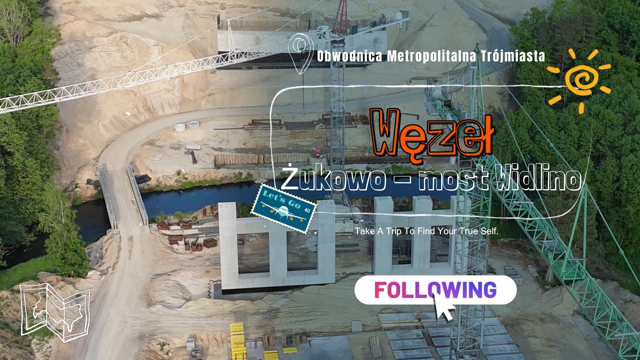 [S6] Węzeł Żukowo. Most Widlino. Trasa Kaszubska. Obwodnica Metropolitalna Trójmiasta #edroneye