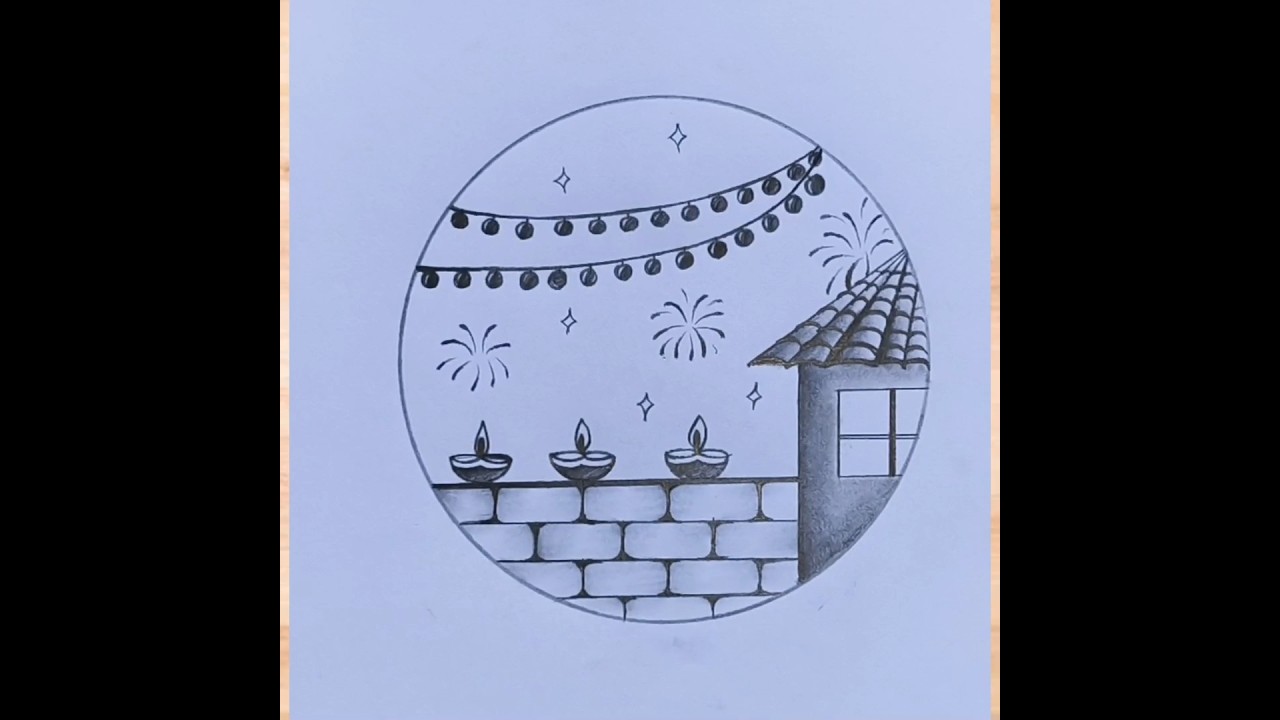 Happy diwali 🎇 🪔 drawing easy #shorts #happydiwalidrawing #diwali #art #howtodraw #easydrawimg#viral