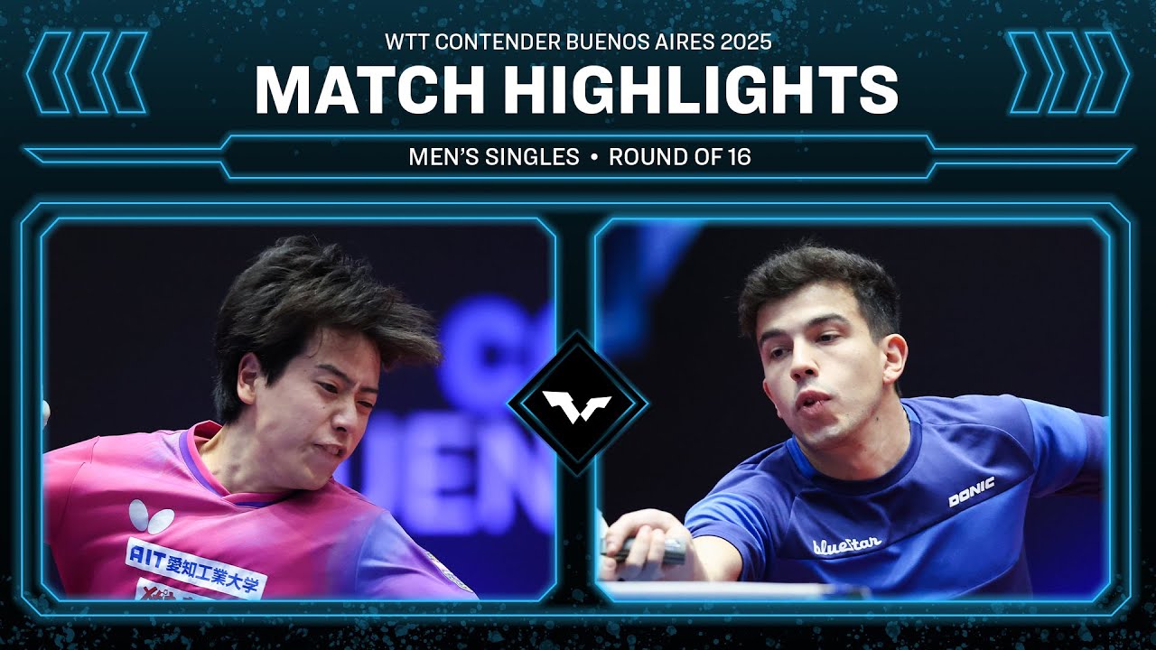 Hiroto Shinozuka vs Horacio Cifuentes | MS R16 | #WTTBuenosAires 2025
