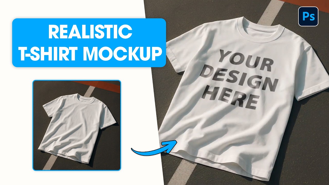 T-Shirt Mockup &ndash; Fast & Easy Method Using Smart Objects