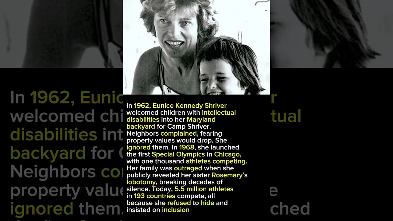 Eunice Kennedy Shriver Created Special Olympics And Changed Lives Forever    