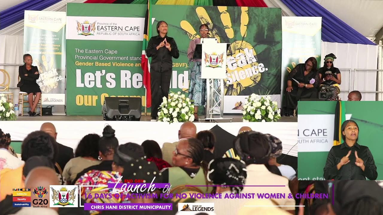 LAUNCH OF 16 DAYS OF ACTIVISM FOR NO VIOLENCE AGAINST WOMEN & CHILDREN