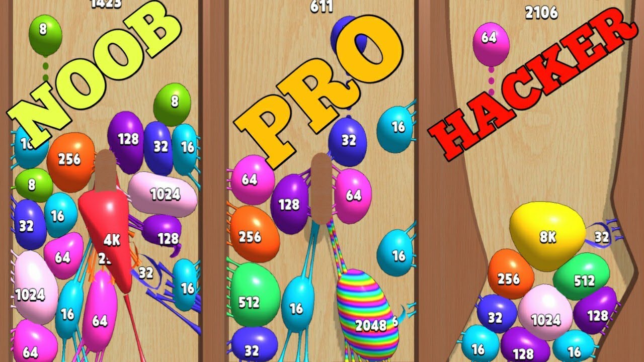 NOOB vs PRO vs HACKER in Blob Merge 3D
