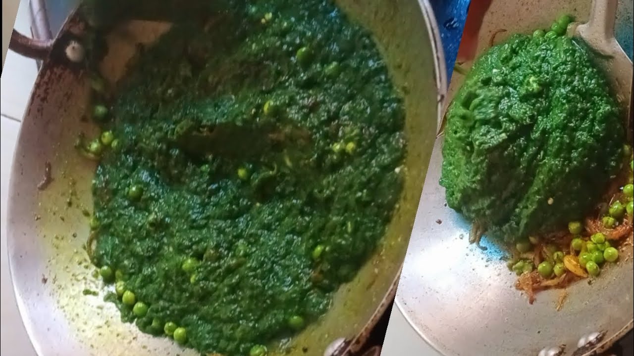 Matar palak ki Recipe | पालक नहीं खाने वाले भी माँग माँग कर खाने लगेगें |