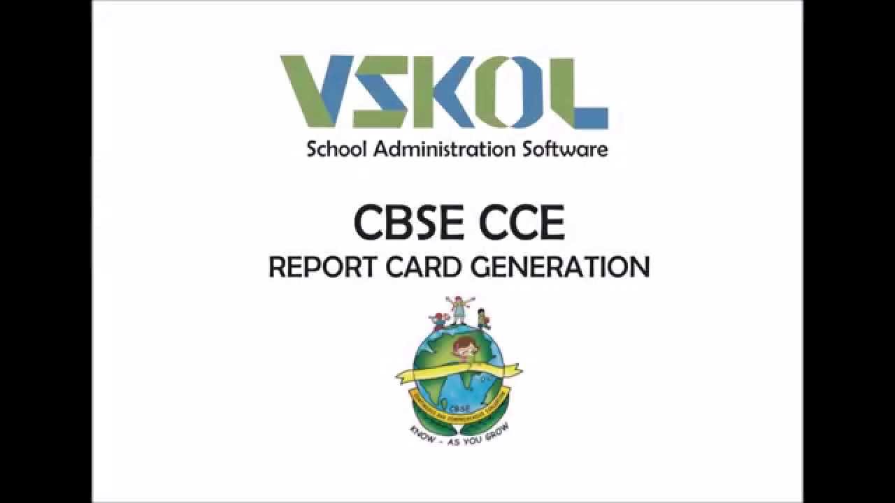 CBSE CCE REPORT CARD GENERATION