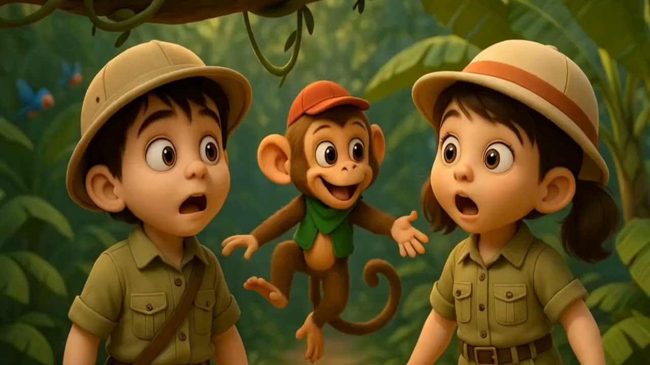 Going to the Forest | Wild Animal Song for Kids | Learn Jungle Animals with Fun Adventure Rhyme