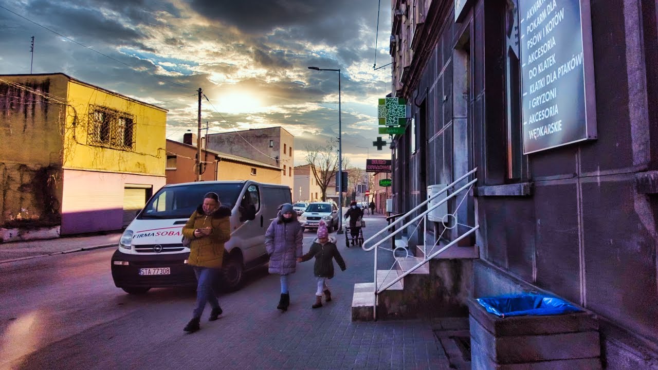 Peaceful Town, Walking in Poland, Radzionków 4K 🇵🇱
