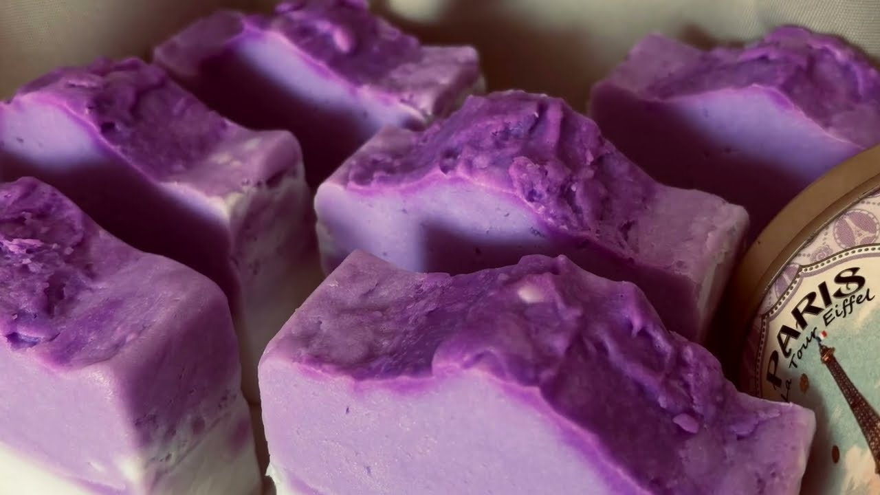 Sabonete fluf de lavanda