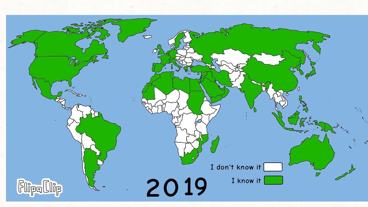 The history of my discovery of the countries of the world from  2009 to 2023  @JP-BALL.