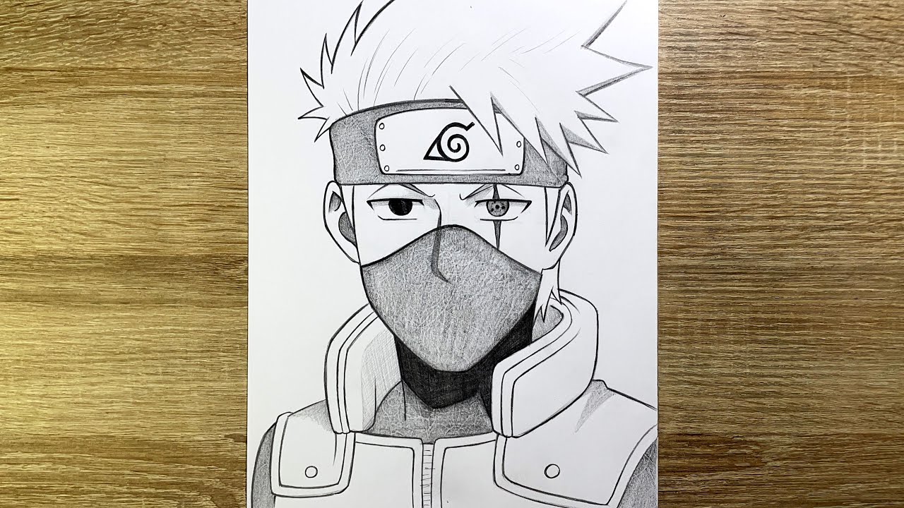 Comment dessiner Kakashi | Kakashi facile étape par étape | Dessin Kakashi