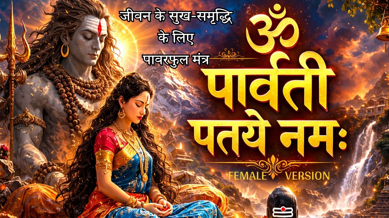 ॐ पार्वती पतये नमः | Female Voice Shiv Mantra | Shiv Dhun | Powerful Mahadev Mantra | divya mantra