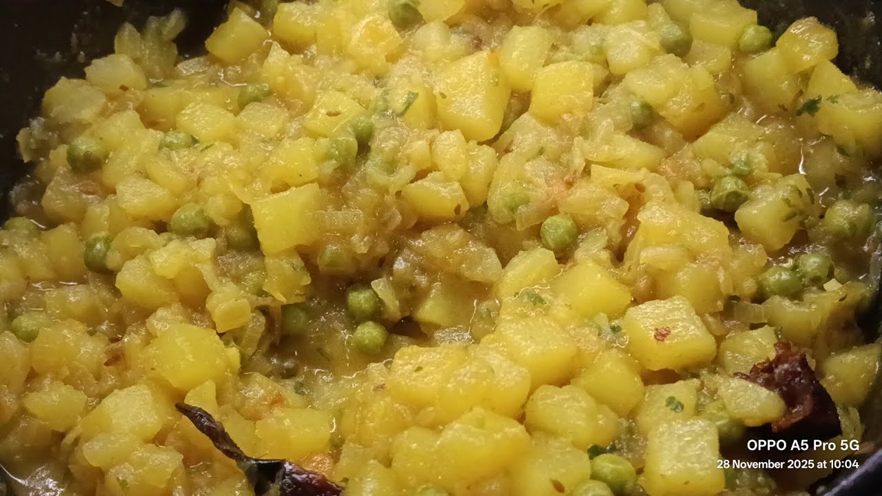 Potatoes and Peas South Indian Recipe 