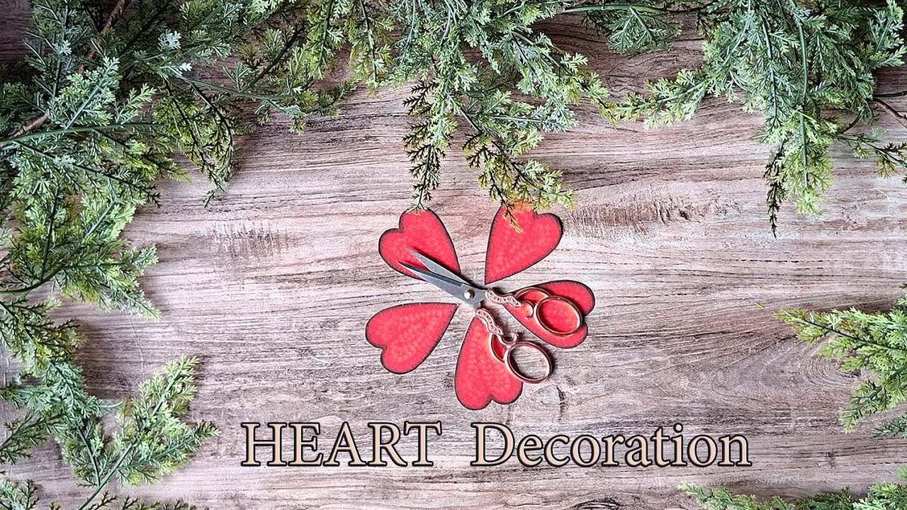 Printable Valentine Decoration | Heart Flower Paper Craft