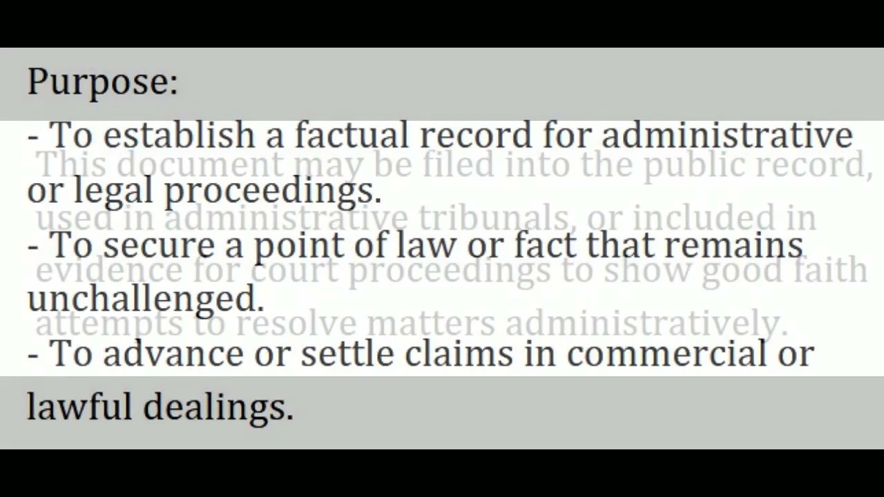 Certificate of Non-Response -  Establishing Legal Standing Through Silence