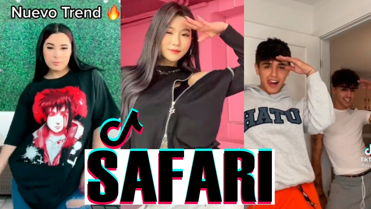 TikTokers Bailan SAFARI - J BALVIN | Safari tiktok | oye papi vamos con mis amigas al party tiktok