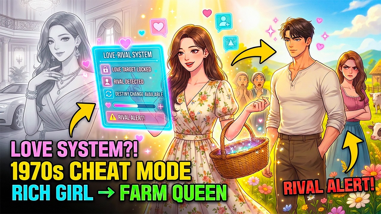 Rich Girl ISEKAI’D Into 1970s FARM LIFE — Gets LOVE-RIVAL SYSTEM and Starts MANIPULATING Destiny