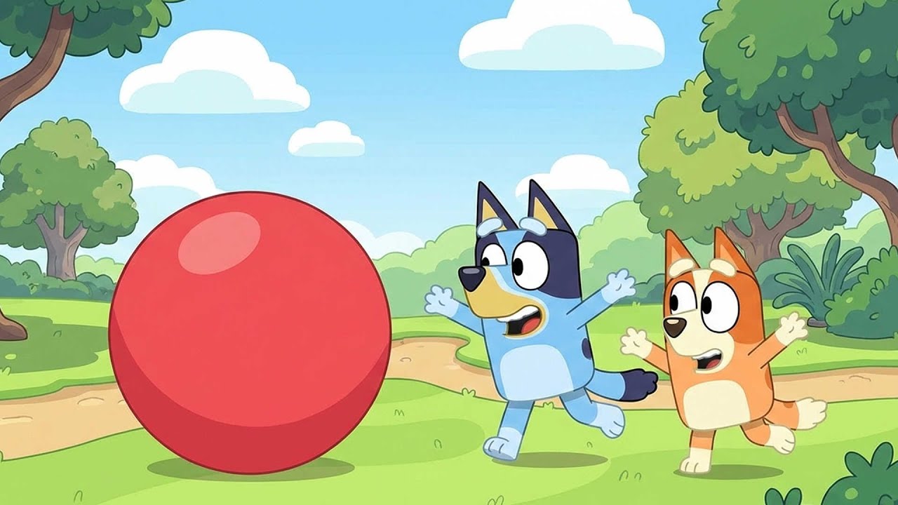 Catch the Big Red Ball! 🐾🔴| Bluey and Bingo’s Playtime Fun | Bluey Funny Animation