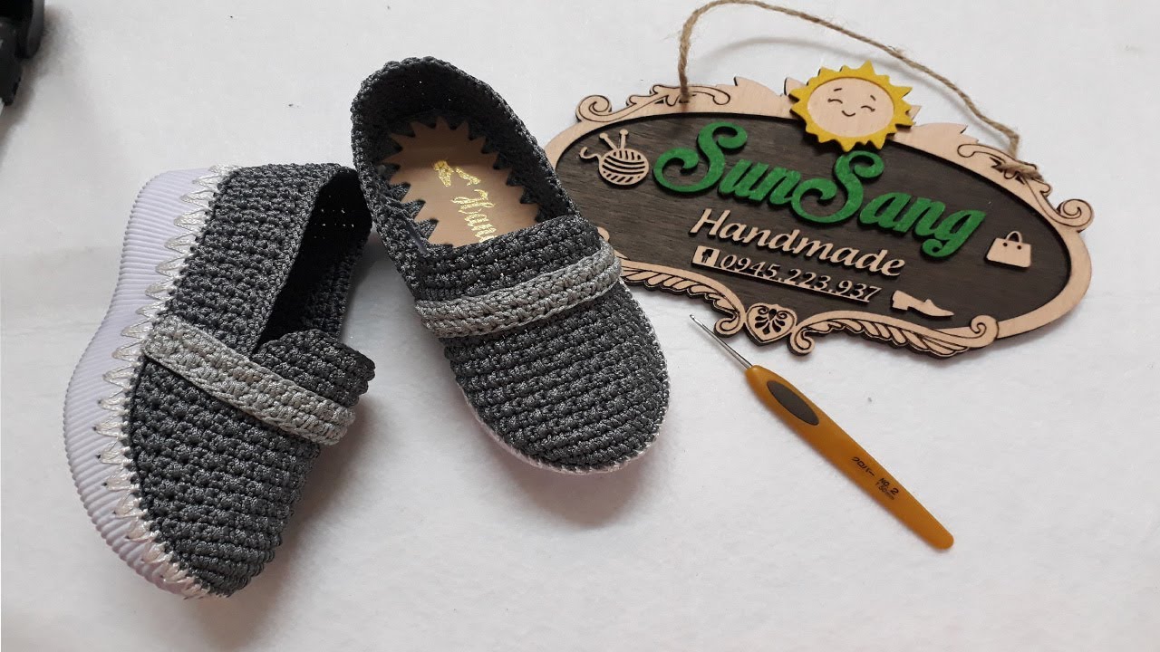 Crochet shose - Hướng dẫn móc giày lười cho mọi lứa tuổi