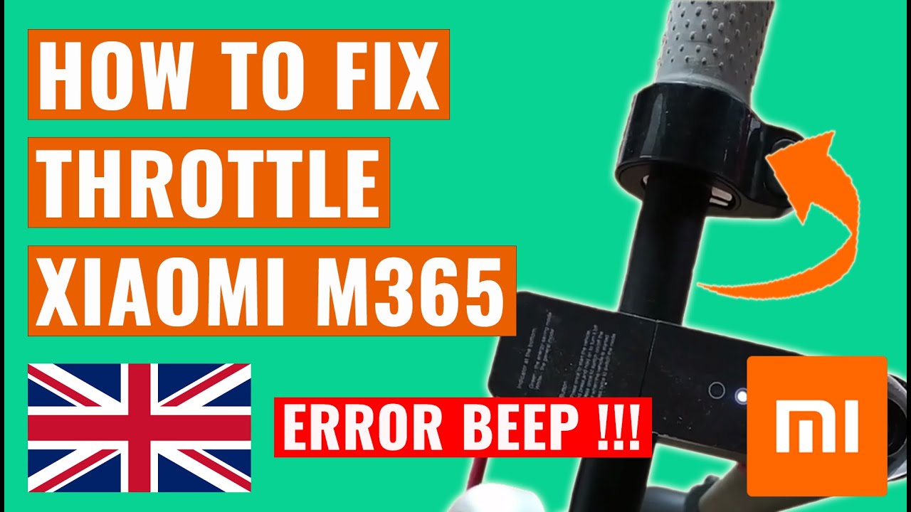HOW TO FIX XIAOMI m365 THROTTLE [ERROR BEEP!!!] 🛴