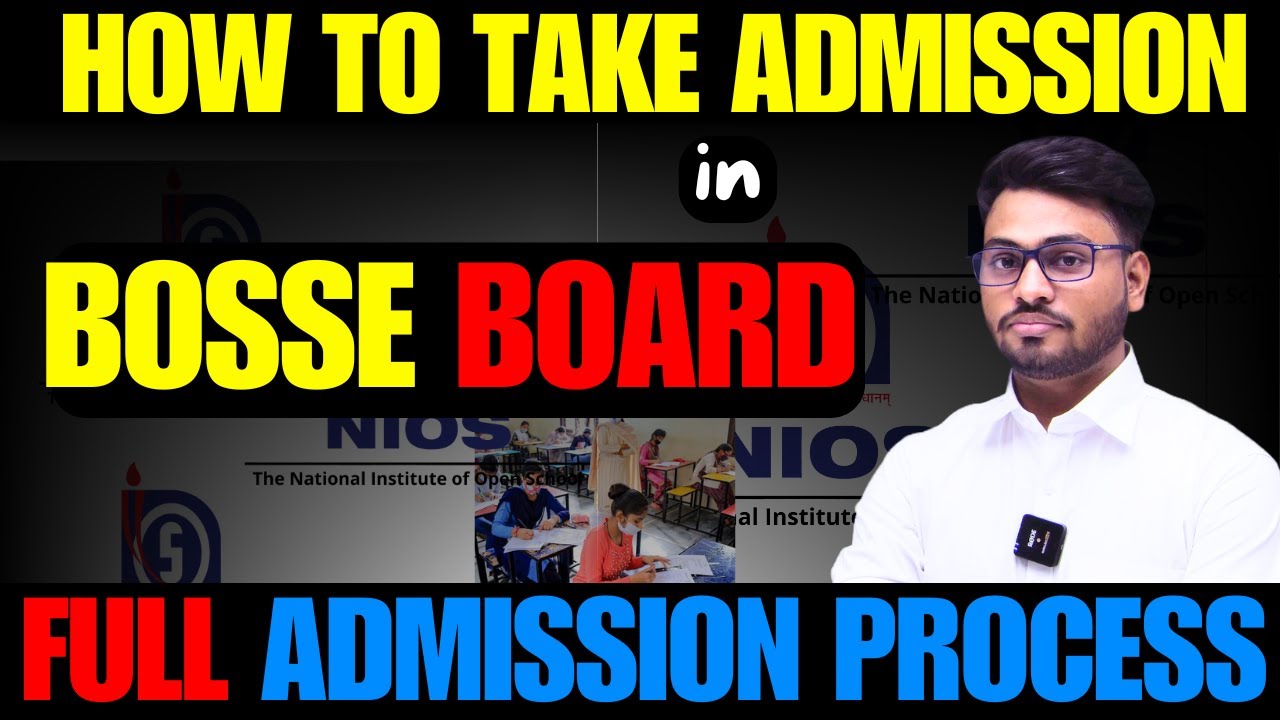 BOSSE admission for april | admission fees | 10th & 12th how to take admission in bosse |online exam