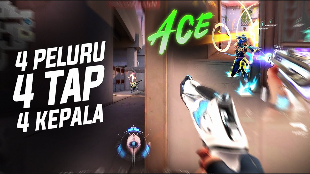 LAGI LAGI DAPET CLEAN ACE !! 4 PELURU 4 TAP 4 KEPALA + ACE !! #valorant