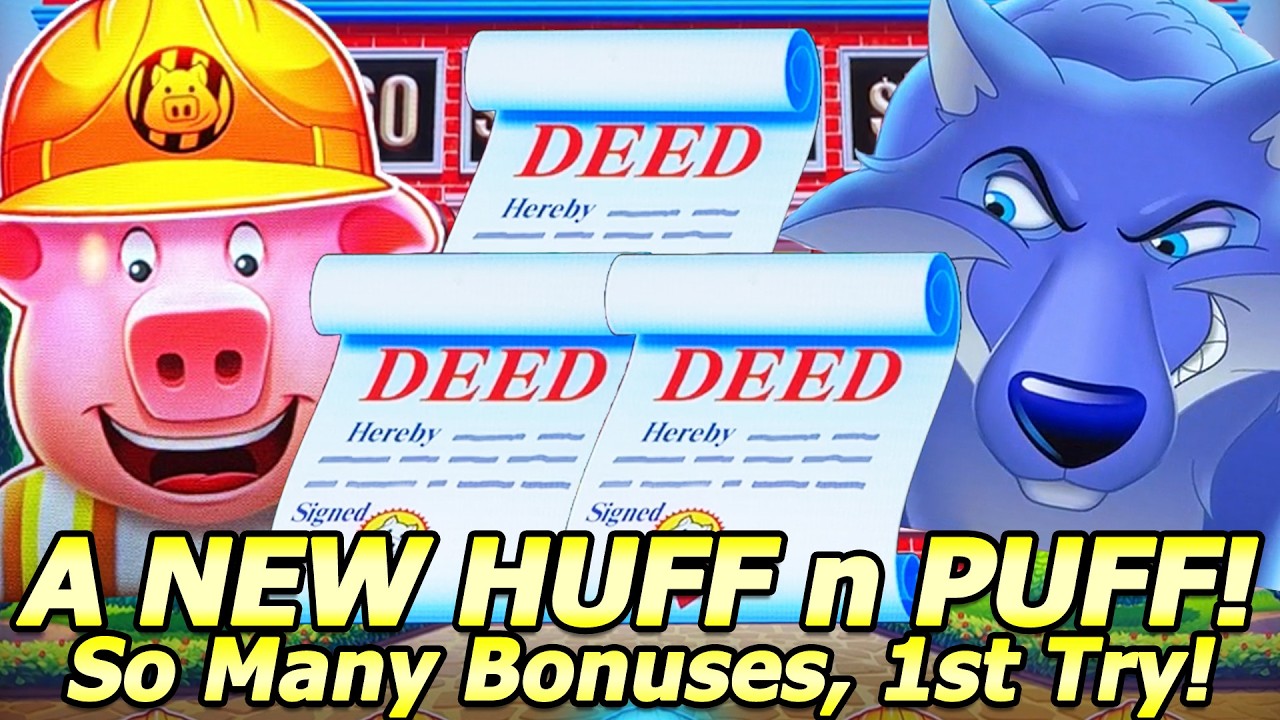 SO MANY BONUSES! NEW Huff n' Puff Money Mansion! Super Active Session in my 1st Attempt at Yaamava!