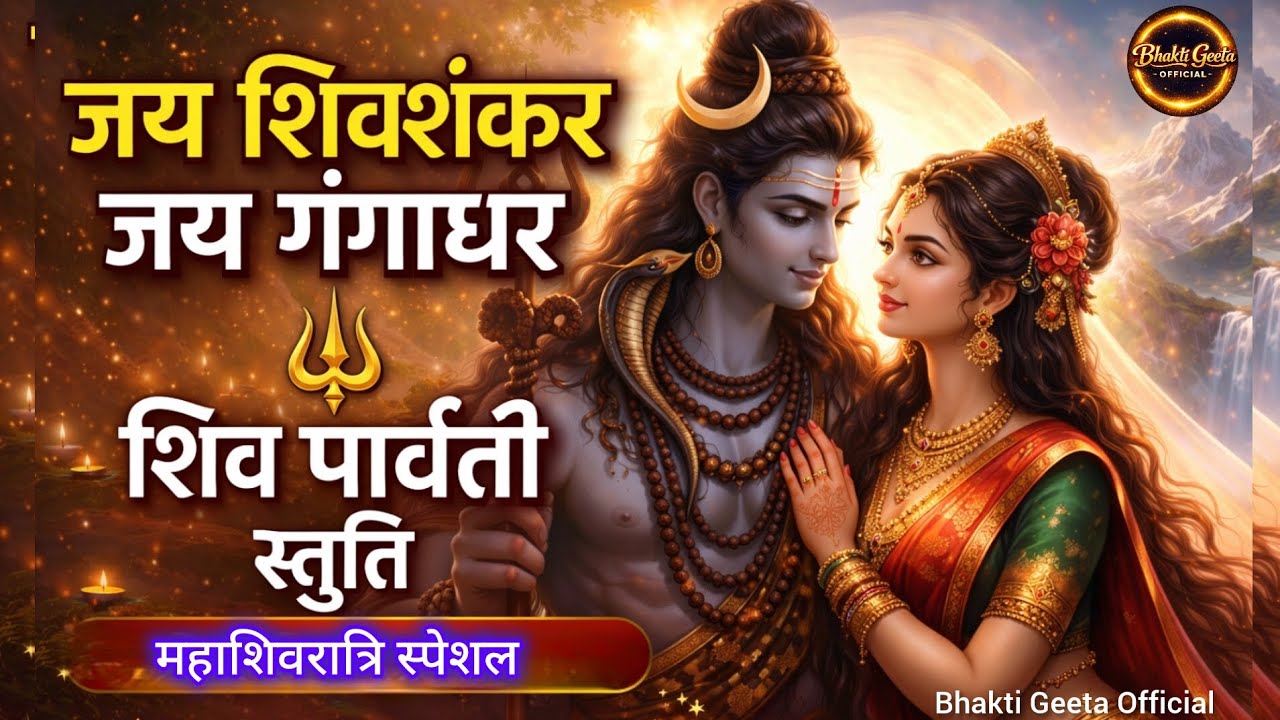 शिव पार्वती स्तुति | जय शिवशंकर जय गंगाधर | Mahashivratri Special Bhajan | Shiv Stuti