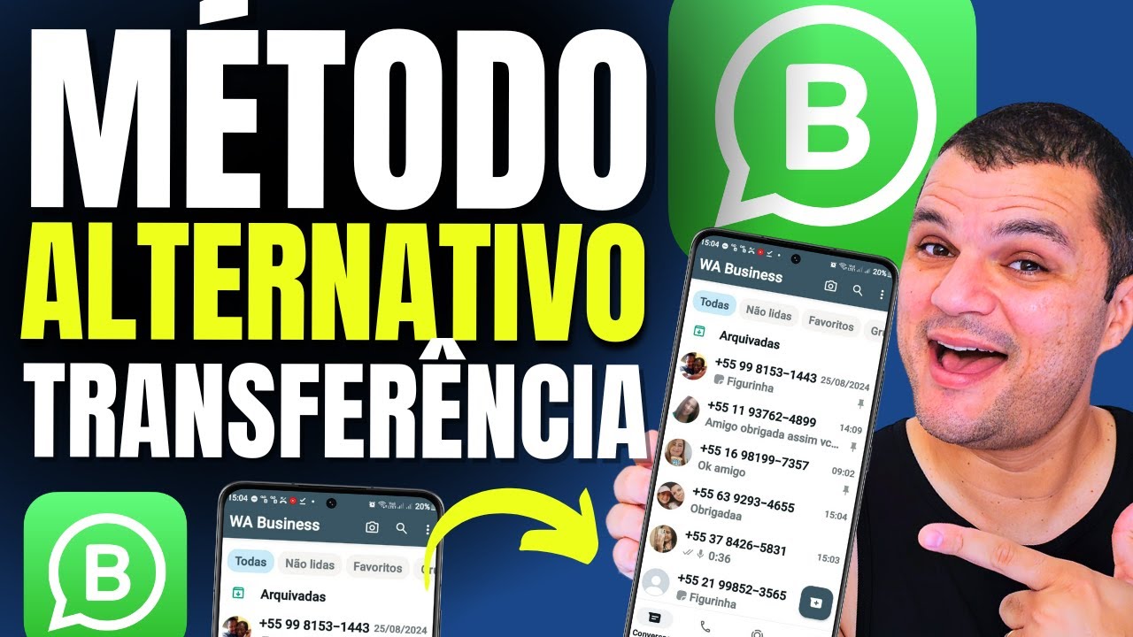 SEM BACKUP! COMO TRANSFERIR WHATSAPP BUSINESS DE UM CELULAR SAMSUNG PARA OUTRO SAMSUNG